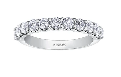 14K Yellow, Rose, or White Gold 1.00cttw Canadian Diamond Band