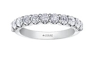 14K Yellow, Rose, or White Gold 1.00cttw Canadian Diamond Band