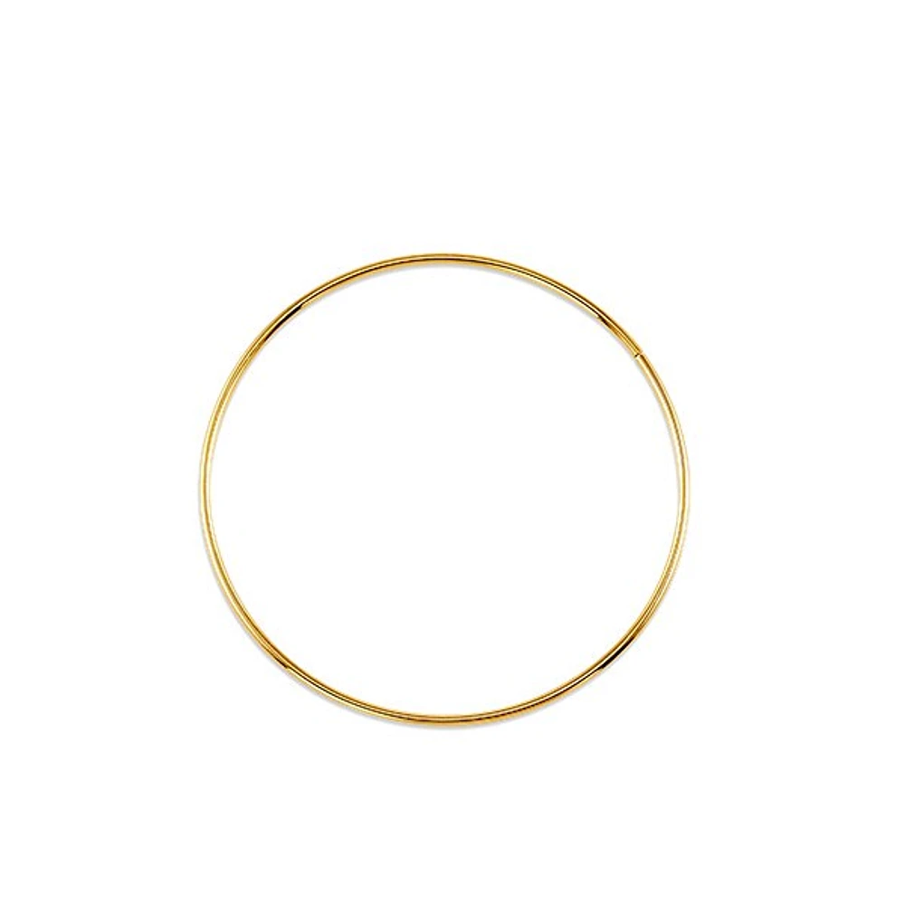10K Gold 42mm Sleeper/Keeper/Hoop Earrings