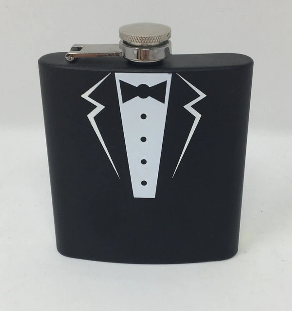 Tuxedo Black Matte Flask 6oz
