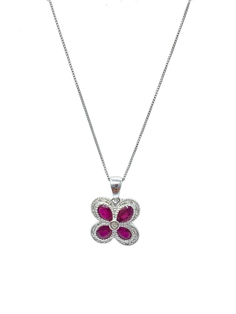 Ruby and Diamond Pendant