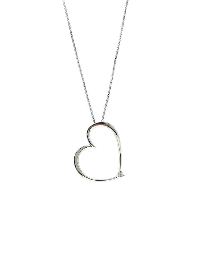 Diamond Silver Necklace