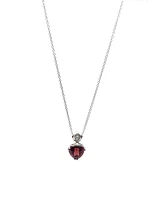 Garnet & Diamond Pendant