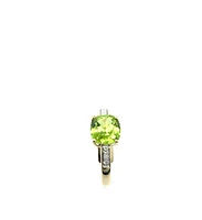 Peridot and Diamond Ring