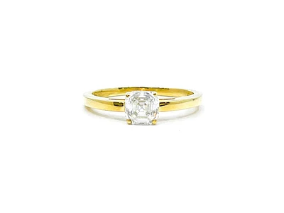 10K Yellow Gold Moissanite 1.00cttw Engagement Ring