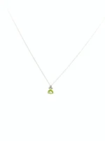 Peridot and Diamond Pendant