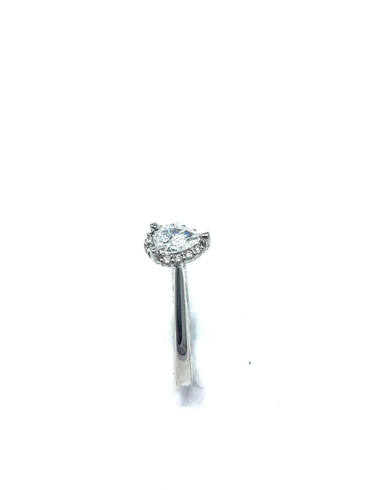 Pear Cut Diamond Engagement Ring