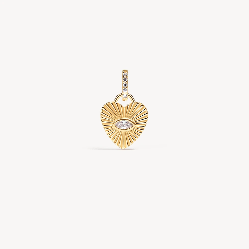 Heart Beam Charm