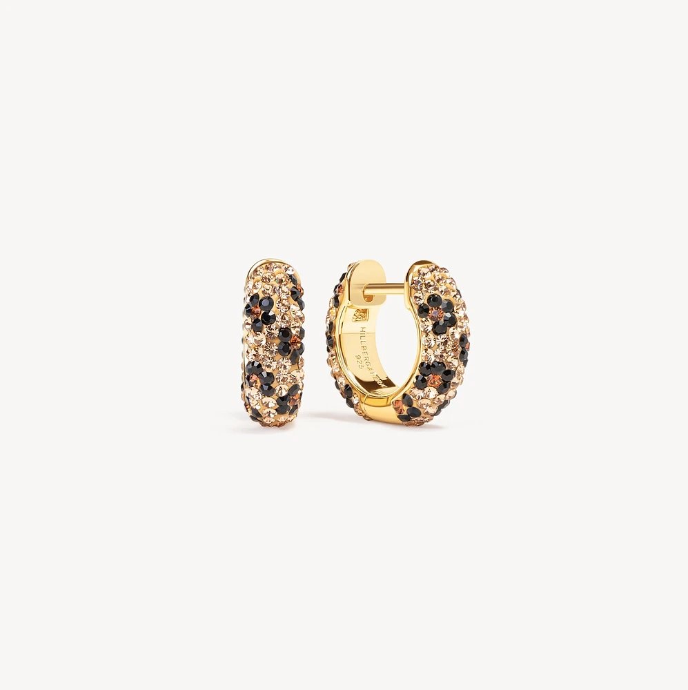 Small Sparkle Hoop Earrings