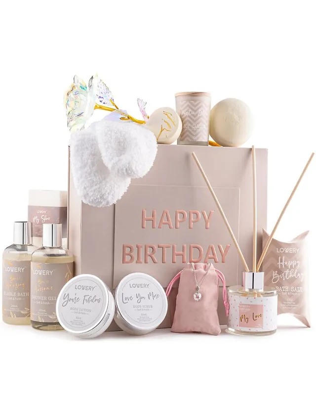 Birthday Gift Basket - Bath & Spa Gift Set For Women - Luxury Birthday Spa Gift Box