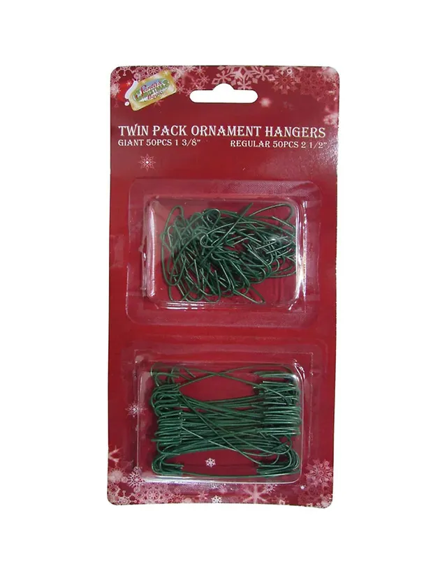 Christmas Ornament Hooks, Green Or Silver, 300 Pieces