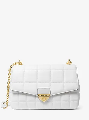 Très grand sac à épaule SoHo en cuir matelassé