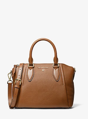 Sienna Medium Pebbled Leather Satchel