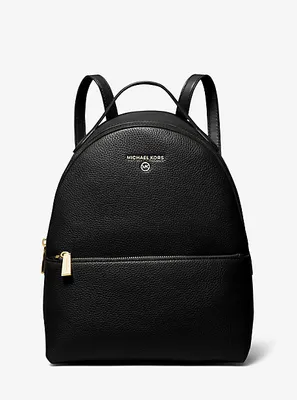 Sac à dos Valerie de taille moyenne en cuir grainé