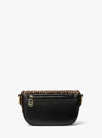 Slater Extra-Small Leopard Print Calf Hair Sling Pack