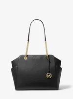 Jacquelyn Medium Pebbled Leather Tote Bag