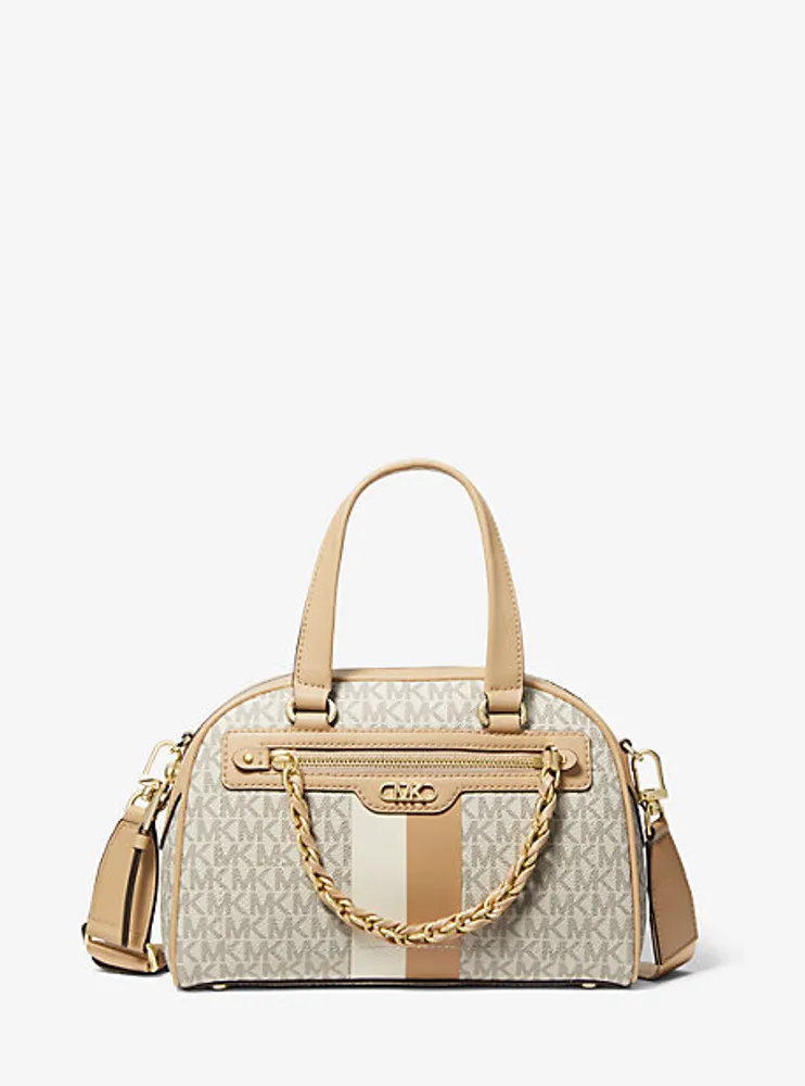 Williamsburg Small Logo Stripe Satchel