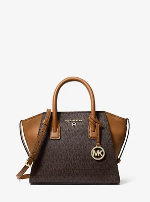 Avril Small Logo Top-Zip Satchel