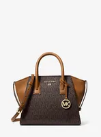 Avril Small Logo Top-Zip Satchel