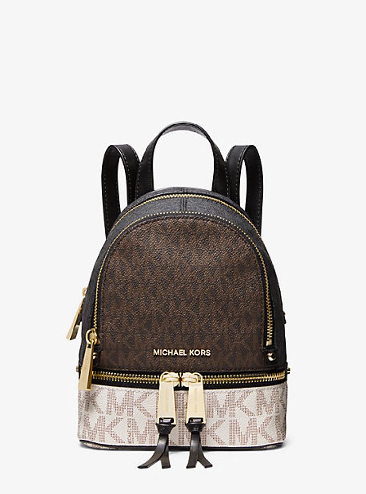 Michael Kors Rhea Mini Color-Block Logo 