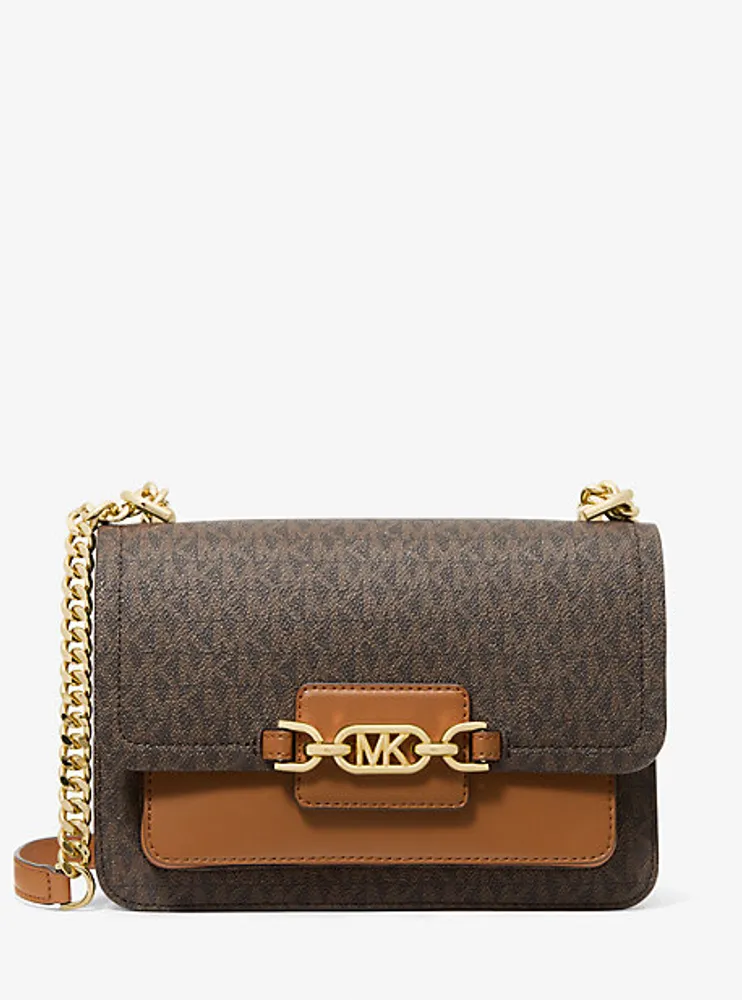 Heather Large Logo Shoulder Bag