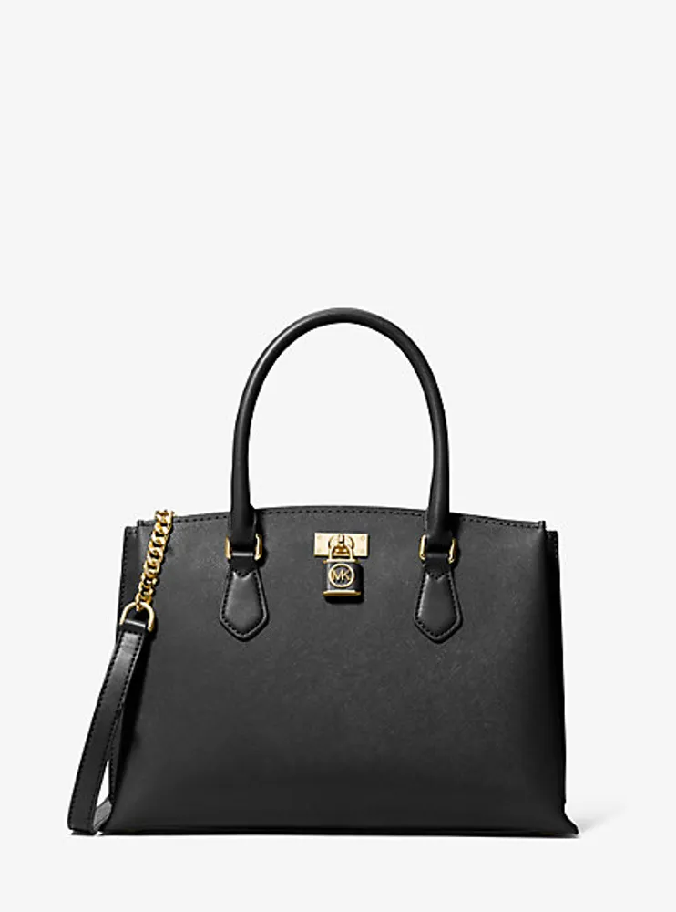 Ruby Medium Saffiano Leather Satchel