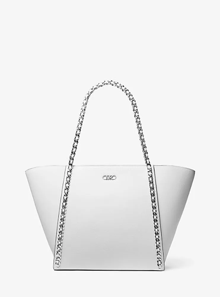 Grand sac fourre-tout Westley en cuir grainé à chaîne