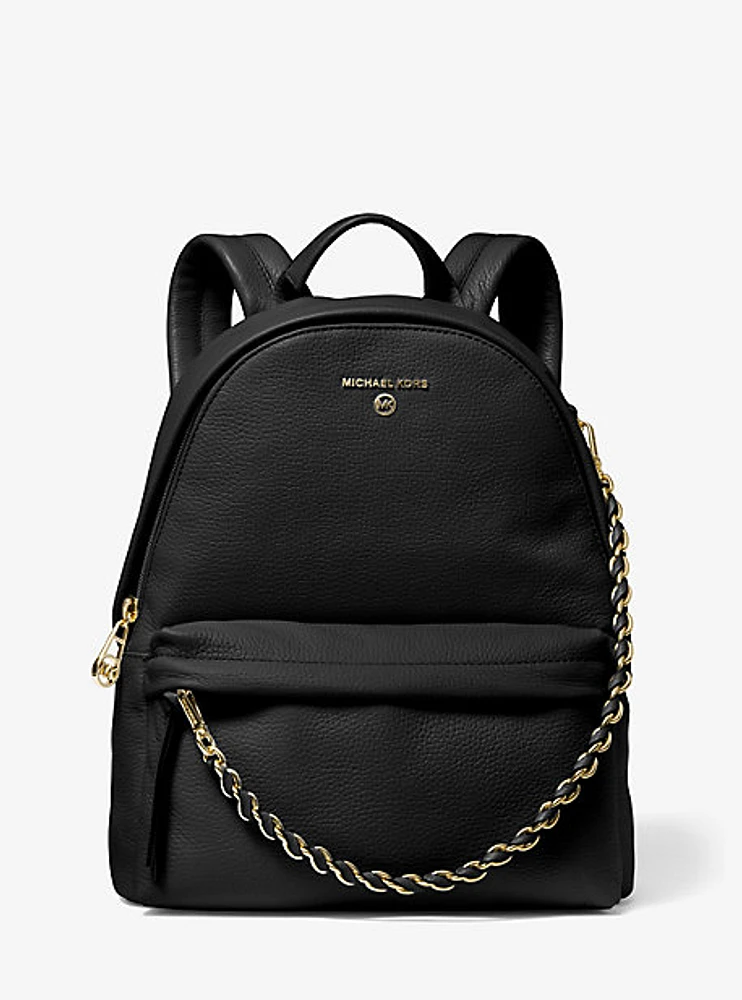 Slater Medium Pebbled Leather Backpack