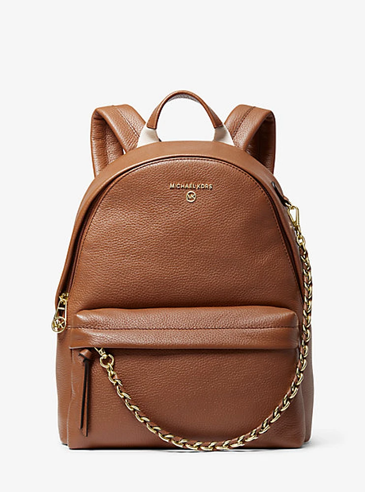 Slater Medium Pebbled Leather Backpack