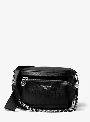 Sac à une bretelle Slater de taille moyenne en cuir grainé