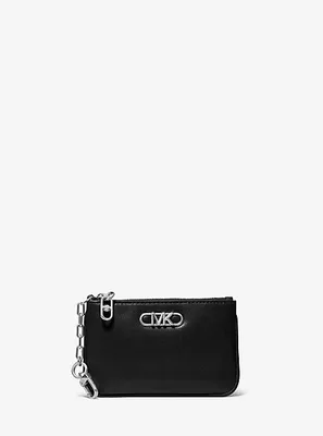 Petit porte-cartes Parker en cuir à fermeture éclair