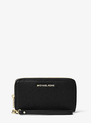 Large Leather Smartphone Wristlet