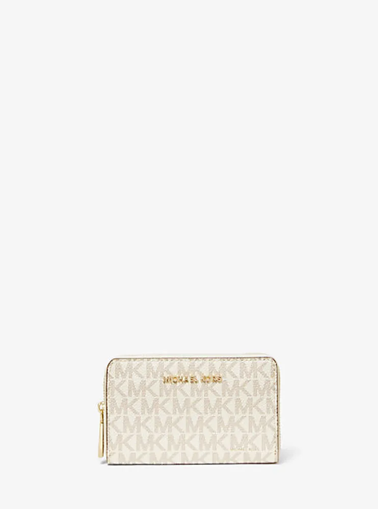 Petit portefeuille en cuir à logo