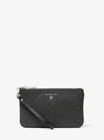Pochette-bracelet de taille moyenne à logo