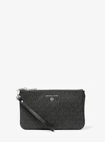 Pochette-bracelet de taille moyenne à logo