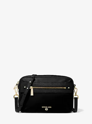 Large Nylon Gabardine Crossbody Bag