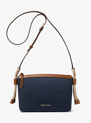 Talia Medium Cotton Canvas Crossbody Bag