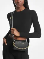 Jet Set Small Pebbled Leather Double-Zip Camera Bag