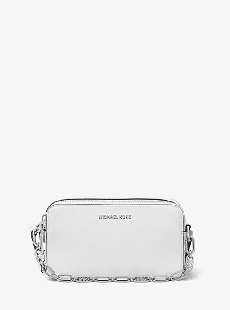 Jet Set Small Pebbled Leather Double-Zip Camera Bag