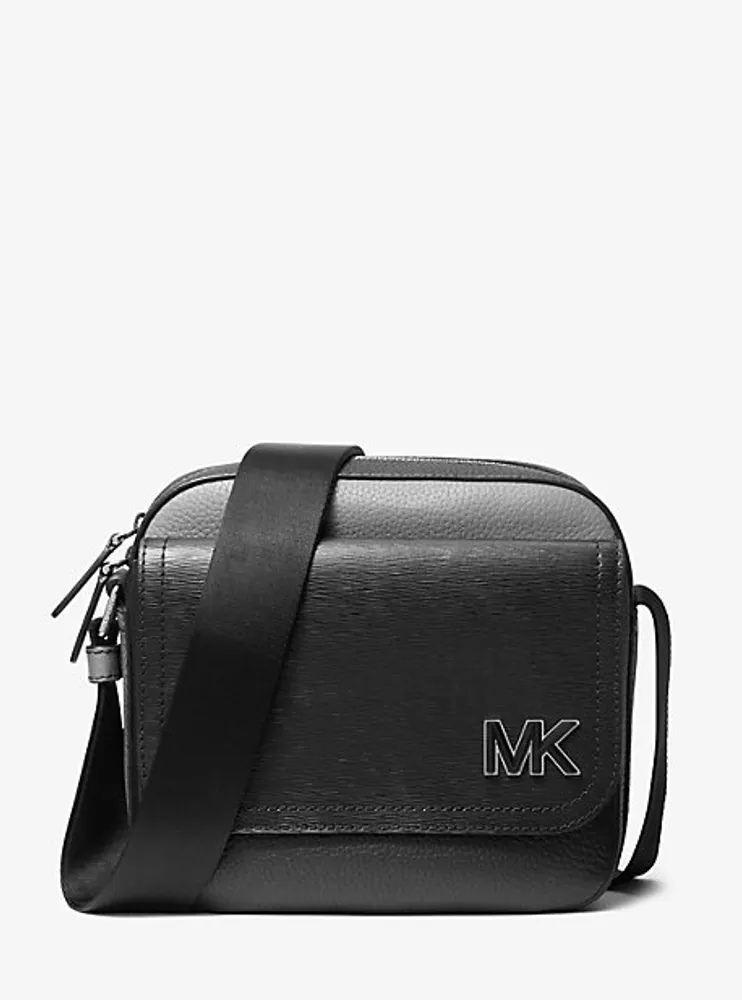 Sac messager Hudson en cuir à blocs de couleurs
