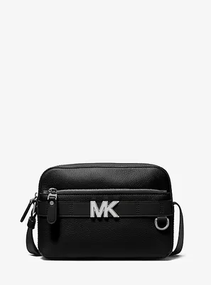 Hudson Pebbled Leather Utility Crossbody Bag
