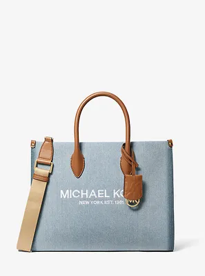 Sac fourre-tout Mirella de taille moyenne en denim