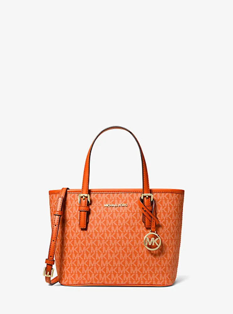 Très petit sac fourre-tout Jet Set Travel à fermeture éclair sur le dessus et à logo