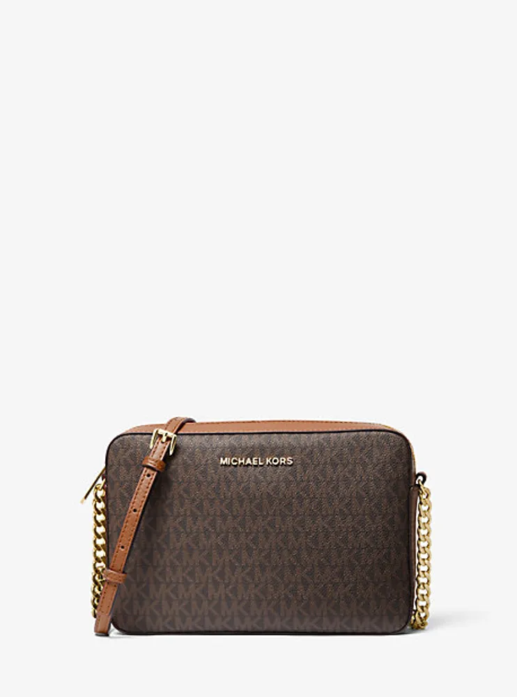 Grand sac à bandoulière Jet Set imprimé logo