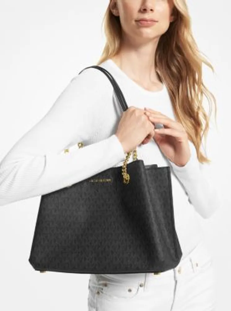 Teagan Large Logo Shoulder Bag