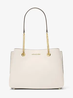 Grand sac à épaule Teagan en cuir grainé