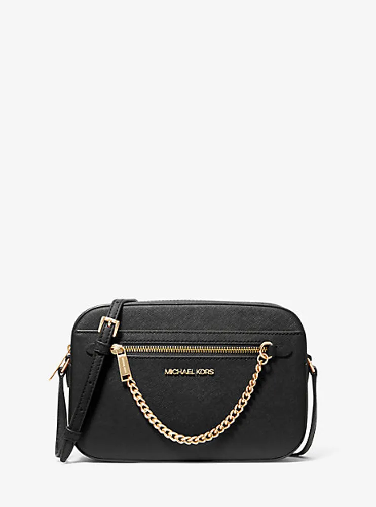 Jet Set Large Saffiano Leather Crossbody Bag