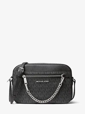 Grand sac à bandoulière Jet Set à logo
