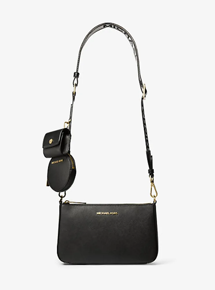 Jet Set Saffiano Leather Crossbody Bag with Case for Apple Airpods