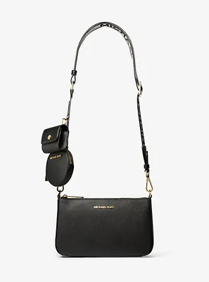 Jet Set Saffiano Leather Crossbody Bag with Case for Apple Airpods
